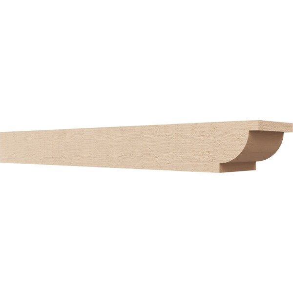 Ekena Millwork 6in. W x 4in. H x 36in. L Alpine Woodgrain TimberThane Rafter Tail, Primed Tan RFTUR06X04X36ALPRCPR - main
